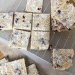 Coconut and Cranberry Christmas Slice; A delicious, healthier version of the traditional White Christmas Slice.