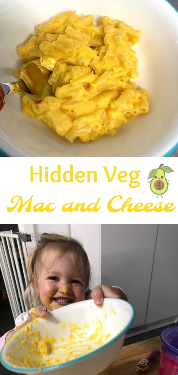Delicious Mac and Cheese with hidden pumpkin, cauliflower and avocado!