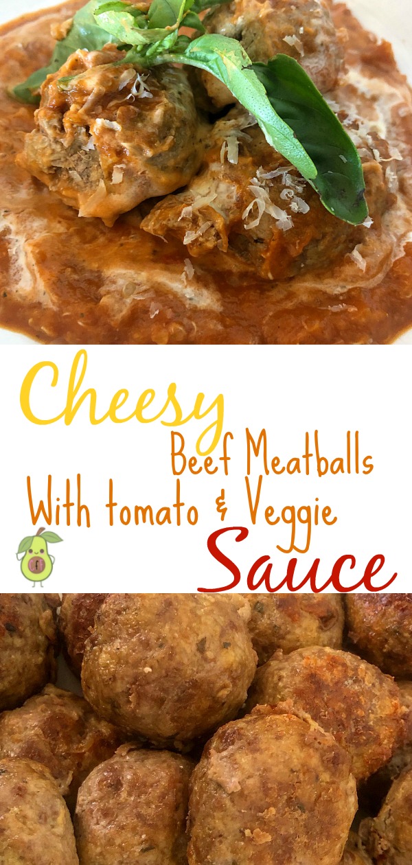 Gluten Free Cheesy Beef Meatballs with Tomato and Veggie Sauce. A perfect meal for the whole family. Delicious, moist meatballs with a beautiful tomato and veg sauce that even the toddlers will gobble up.