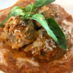 Gluten Free Cheesy Beef Meatballs with Tomato and Veggie Sauce. A perfect meal for the whole family. Delicious, moist meatballs with a beautiful tomato and veg sauce that even the toddlers will gobble up.