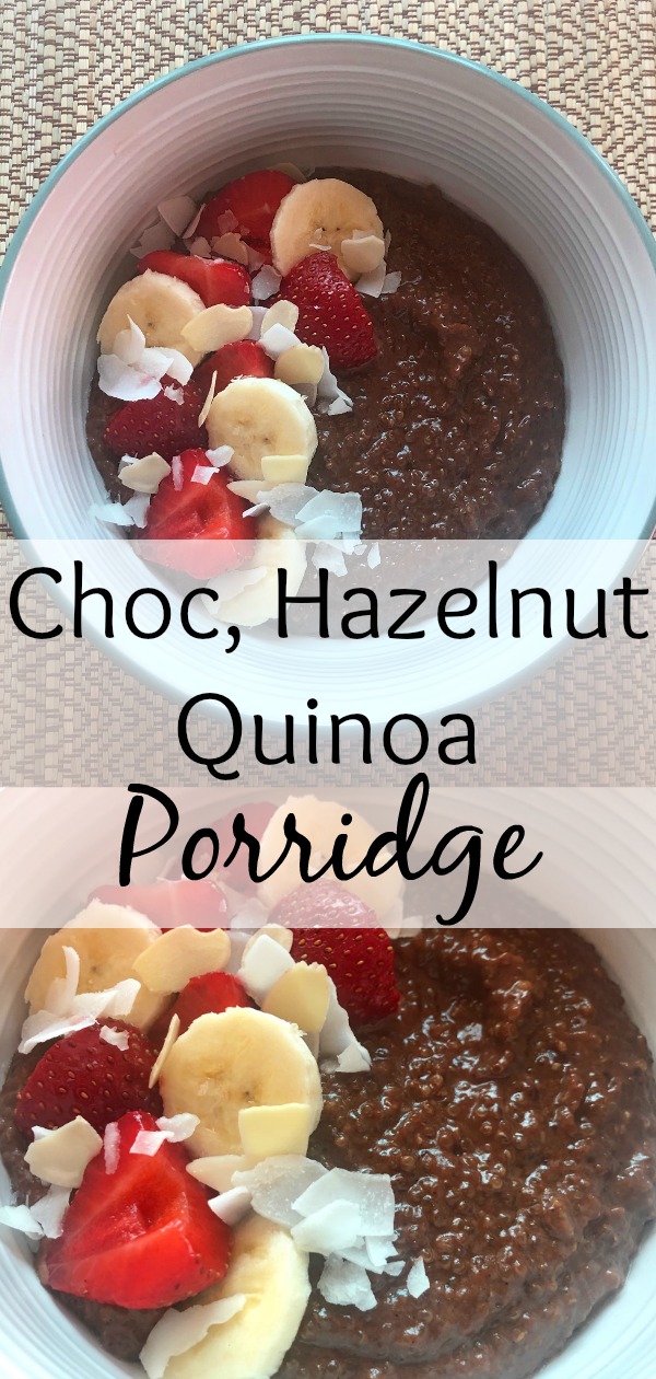 Choc Hazelnut Quinoa Porridge; puts a new spin on an old favourite (not to mention, it tastes way better!) 
