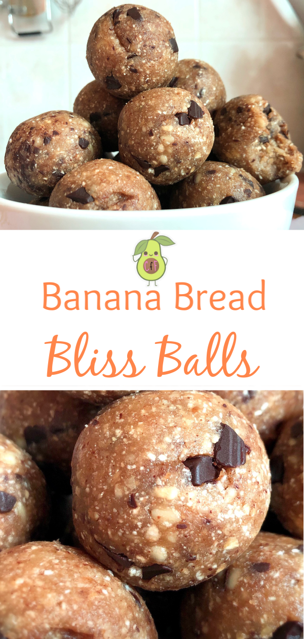 Banana Bread Bliss Balls; When you want all the flavour of banana bread, but don't want to wait for it to cook!