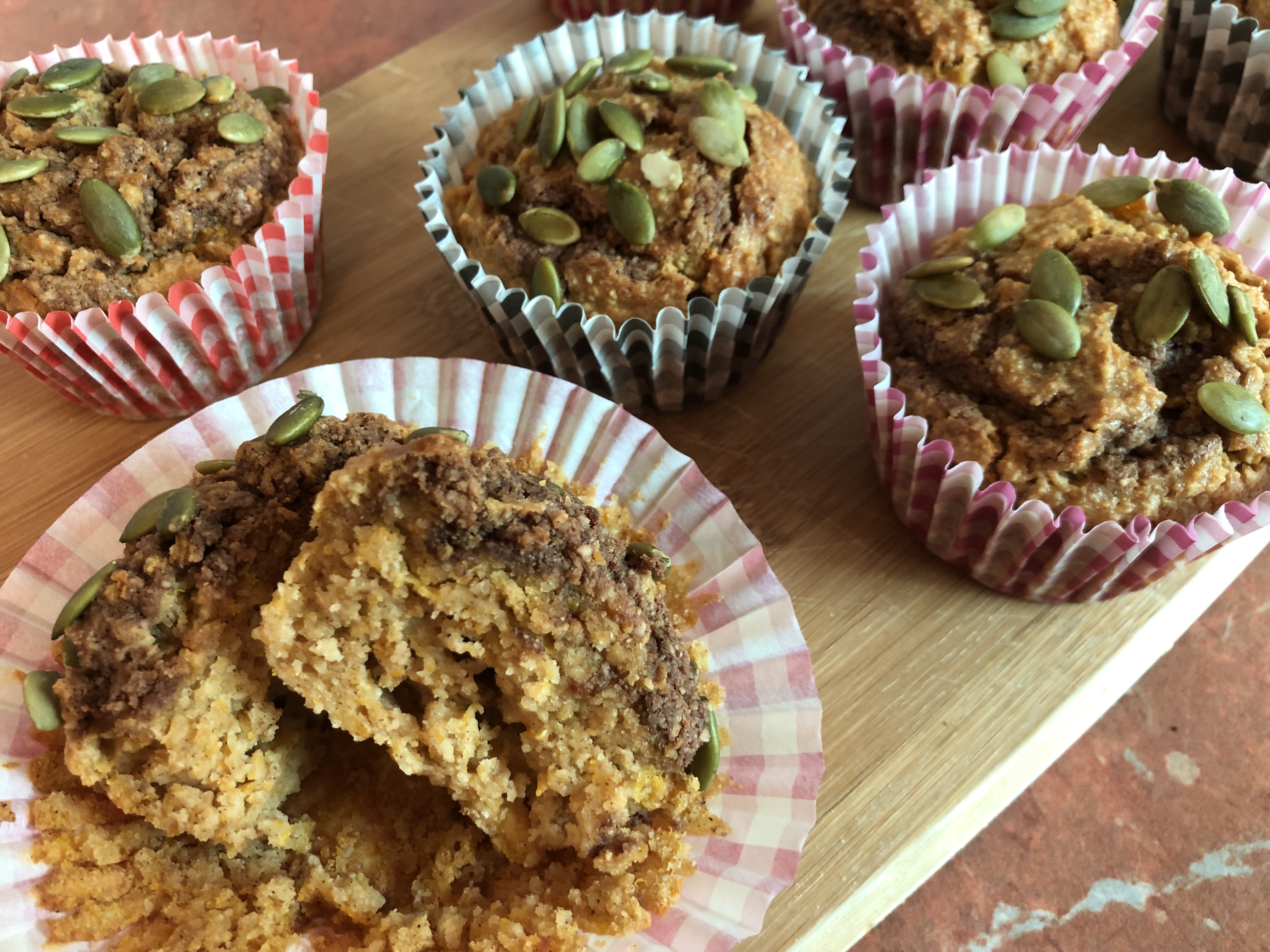 Pumpkin Muffins.  These Pumpkin Muffins are perfect for day trips with the kiddos. We’ve already made 2 batches and they are being gobbled up very quickly!