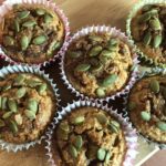 These Pumpkin Muffins are perfect cut in half and served with butter. The kiddos love them and they don't even know they're eating pumpkin.