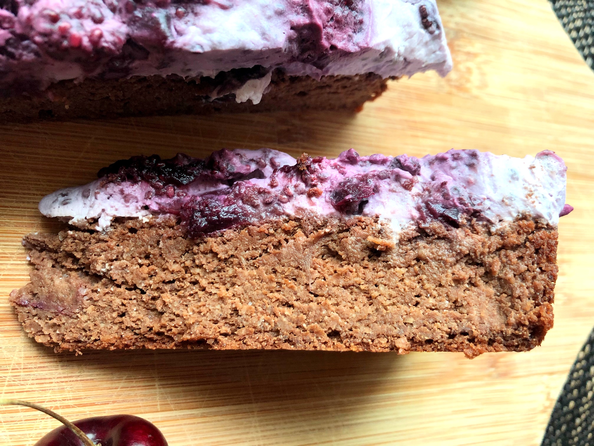 This Chocolate, Coconut, Cherry Cake really couldn't get much easier. Don't let the simplicity of it fool you though, it tastes amazing. I can hear it calling my name from the fridge.