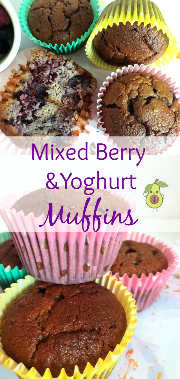 Mixed Berry and Yoghurt Muffins; Super easy, super delicious and healthy! What more could you ask for in a muffin?